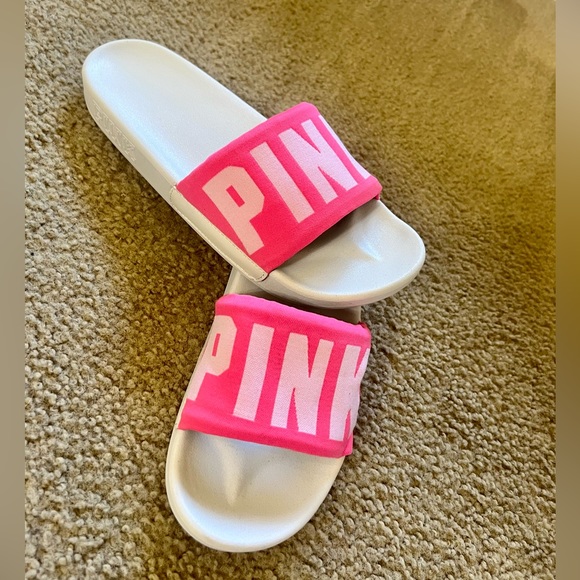 Victoria Secret Pink Seamless (Hot Pink ) Slides - Picture 2 of 14
